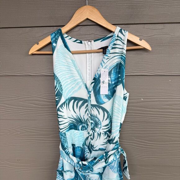 White House Black Market NWT seashell shirt dress - Picture 3 of 6